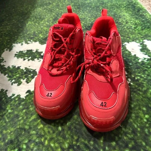 Red Balenciaga Triple S